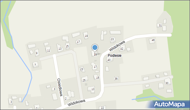 Kisielów, Widokowa, 19, mapa Kisielów