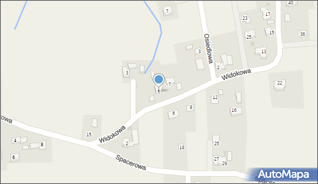 Kisielów, Widokowa, 5, mapa Kisielów