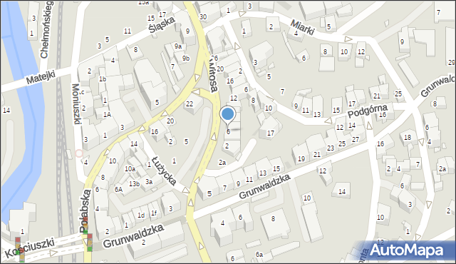 Kłodzko, Witosa Wincentego, 6, mapa Kłodzka