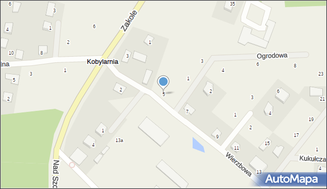 Kobylarnia, Wierzbowa, 5, mapa Kobylarnia