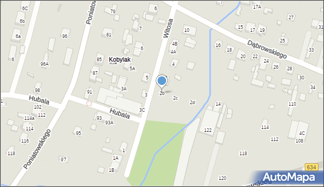 Kobyłka, Witosa Wincentego, 2b, mapa Kobyłka