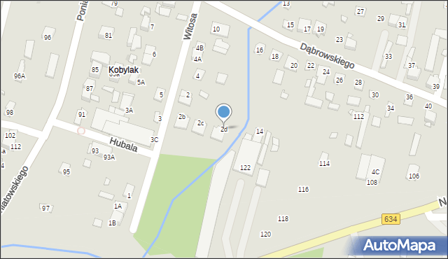 Kobyłka, Witosa Wincentego, 2d, mapa Kobyłka