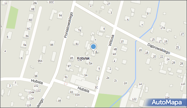 Kobyłka, Witosa Wincentego, 6A, mapa Kobyłka
