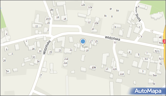 Kobylnica, Widzińska, 19/1, mapa Kobylnica