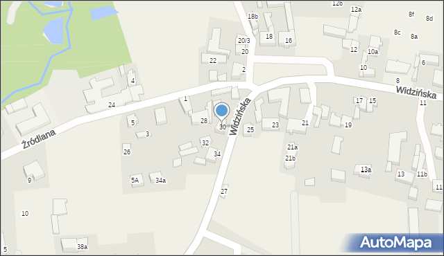 Kobylnica, Widzińska, 30, mapa Kobylnica