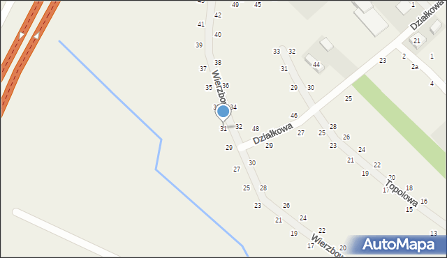 Kobylniki, Wierzbowa, 31, mapa Kobylniki