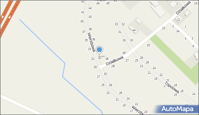 Kobylniki, Wierzbowa, 32, mapa Kobylniki