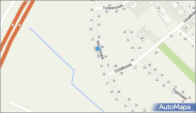 Kobylniki, Wierzbowa, 33, mapa Kobylniki