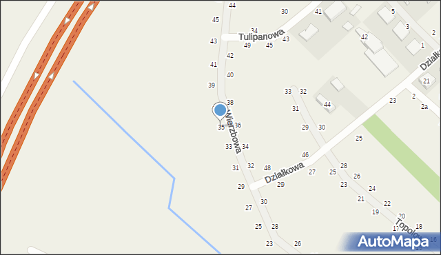 Kobylniki, Wierzbowa, 35, mapa Kobylniki