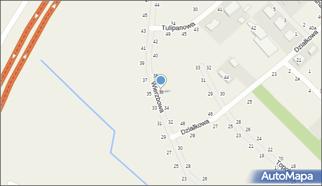 Kobylniki, Wierzbowa, 36, mapa Kobylniki