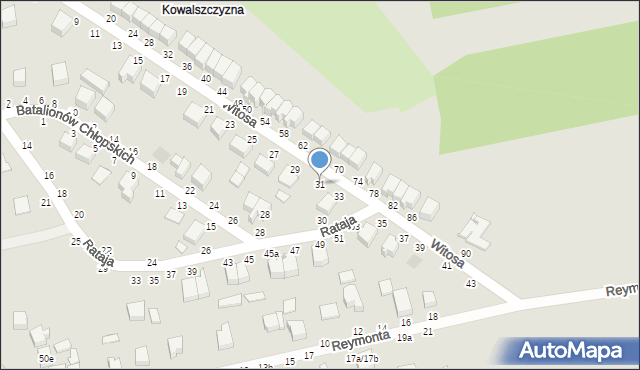 Koluszki, Witosa Wincentego, 31, mapa Koluszki