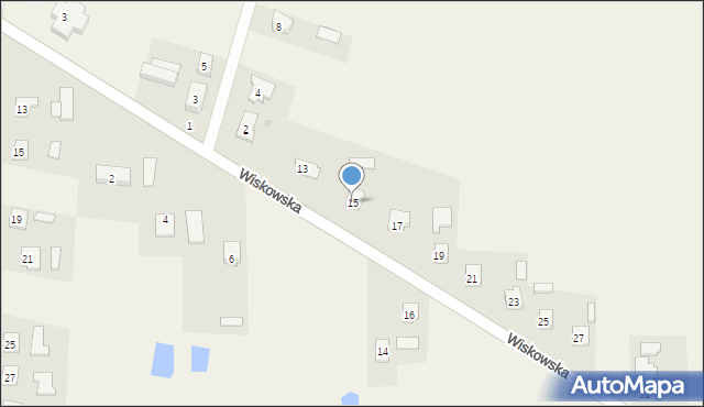 Komarówka Podlaska, Wiskowska, 15, mapa Komarówka Podlaska