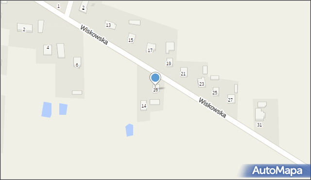 Komarówka Podlaska, Wiskowska, 16, mapa Komarówka Podlaska