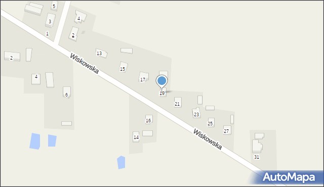 Komarówka Podlaska, Wiskowska, 19, mapa Komarówka Podlaska