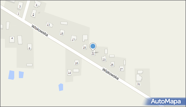 Komarówka Podlaska, Wiskowska, 21, mapa Komarówka Podlaska