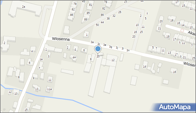 Komorowice, Wiosenna, 10, mapa Komorowice