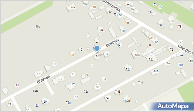 Konstancin-Jeziorna, Wierzbnowska, 62B, mapa Konstancin-Jeziorna