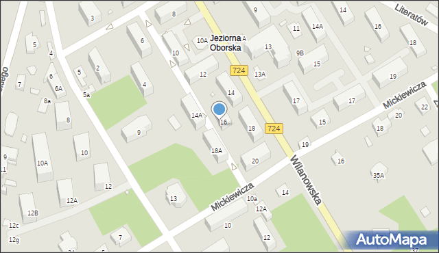 Konstancin-Jeziorna, Wilanowska, 16a, mapa Konstancin-Jeziorna