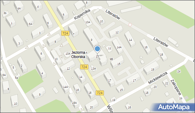 Konstancin-Jeziorna, Wilanowska, 13, mapa Konstancin-Jeziorna