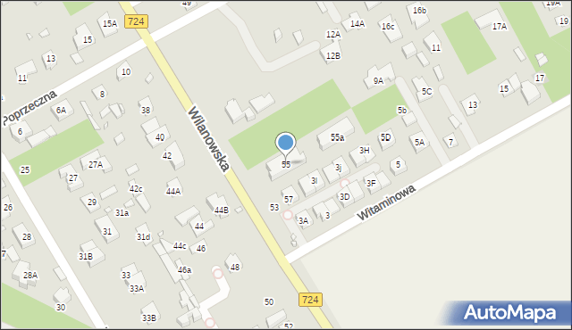 Konstancin-Jeziorna, Wilanowska, 55, mapa Konstancin-Jeziorna