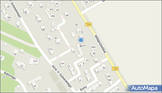 Konstancin-Jeziorna, Wilanowska, 56, mapa Konstancin-Jeziorna