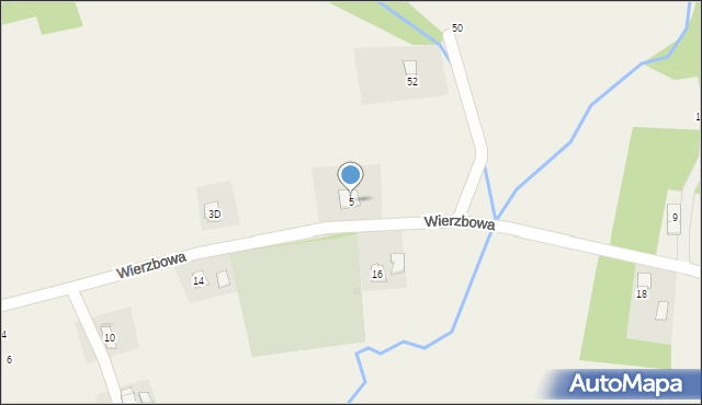 Korczyna, Wierzbowa, 5, mapa Korczyna