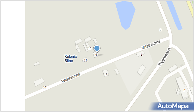 Kosów Lacki, Wiatraczna, 8, mapa Kosów Lacki