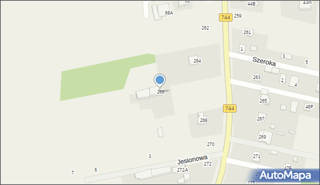 Kotarwice, Wierzbicka, 266, mapa Kotarwice