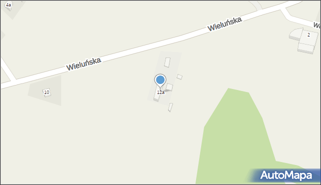 Kowale, Wieluńska, 12a, mapa Kowale