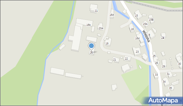 Kowary, Wiejska, 20, mapa Kowary