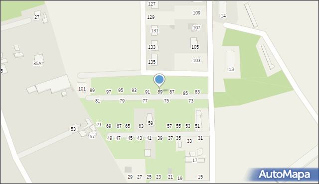 Kozienice, Wiślana, 89, mapa Kozienice