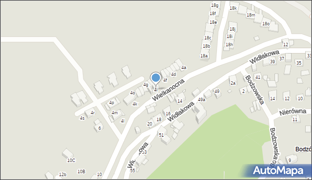 Kraków, Wielkanocna, 4i, mapa Krakowa