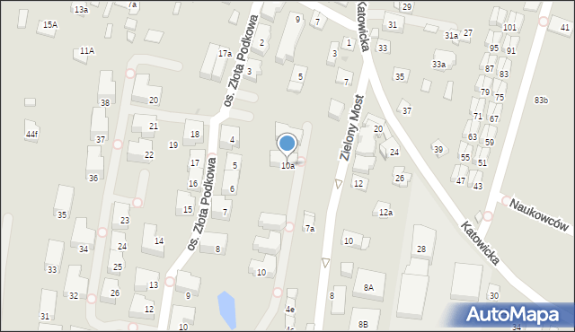 Kraków, Wieniawy-Długoszowskiego Bolesława, gen., 10a, mapa Krakowa