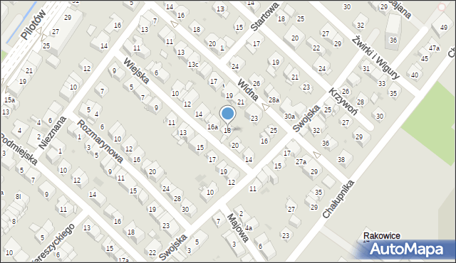 Kraków, Wiejska, 18, mapa Krakowa
