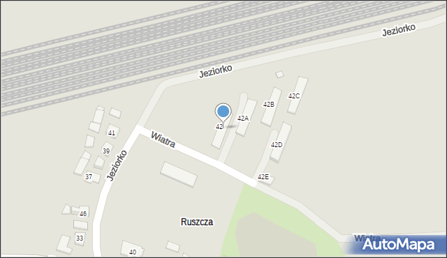 Kraków, Wiatra Narcyza, 42, mapa Krakowa