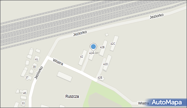 Kraków, Wiatra Narcyza, 42A, mapa Krakowa