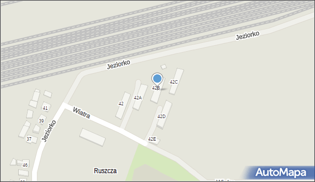 Kraków, Wiatra Narcyza, 42B, mapa Krakowa
