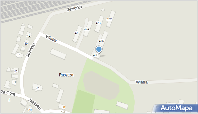 Kraków, Wiatra Narcyza, 42E, mapa Krakowa