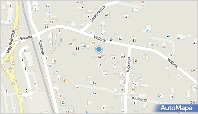 Krasnystaw, Witosa Wincentego, 14, mapa Krasnystaw