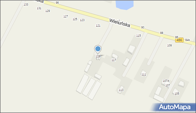 Kraszkowice, Wieluńska, 119, mapa Kraszkowice