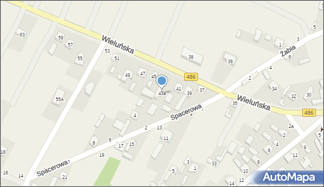 Kraszkowice, Wieluńska, 43a, mapa Kraszkowice