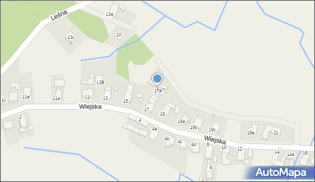 Krośnica, Wiejska, 17a, mapa Krośnica