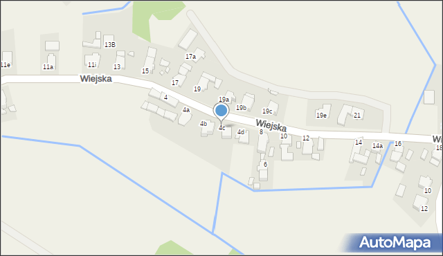 Krośnica, Wiejska, 4c, mapa Krośnica