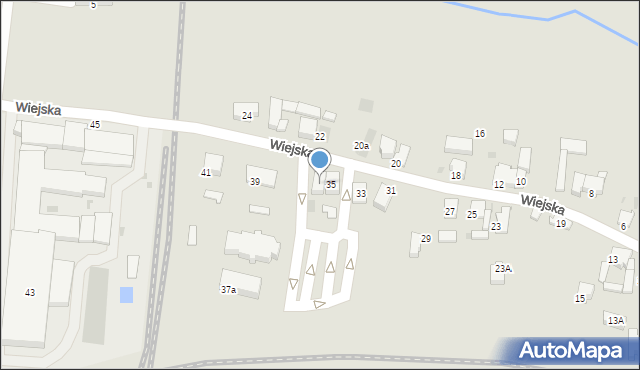 Krotoszyn, Wiejska, 37, mapa Krotoszyna