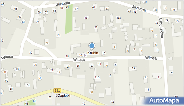 Krubin, Witosa Wincentego, 12, mapa Krubin