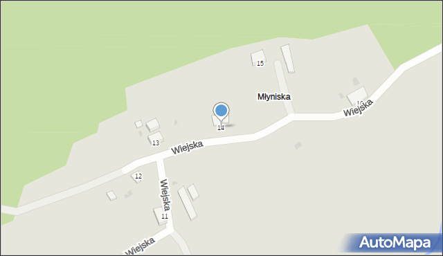 Krynica Morska, Wiejska, 14, mapa Krynica Morska