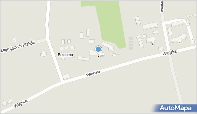 Krynica Morska, Wiejska, 5, mapa Krynica Morska