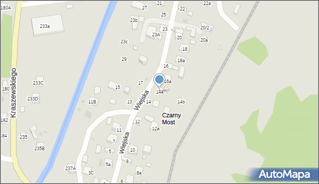 Krynica-Zdrój, Wiejska, 14a, mapa Krynica-Zdrój