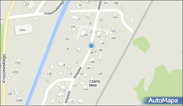 Krynica-Zdrój, Wiejska, 16, mapa Krynica-Zdrój