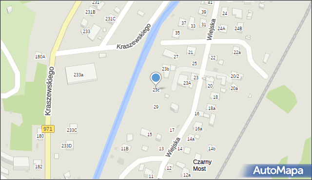 Krynica-Zdrój, Wiejska, 23c, mapa Krynica-Zdrój